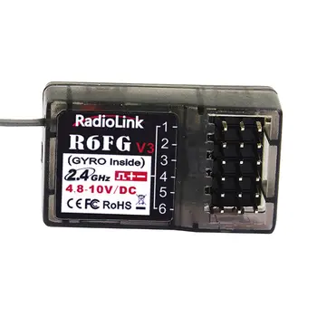 Радиолинк R6FG V5 6CH 2.4ghz Радиоуправляеми приемник с Гироскопической повърхността на Далечни разстояния RX за Радиоуправляемого предавателя RC6GS V2/RC4GS V2/T8S/T8FB