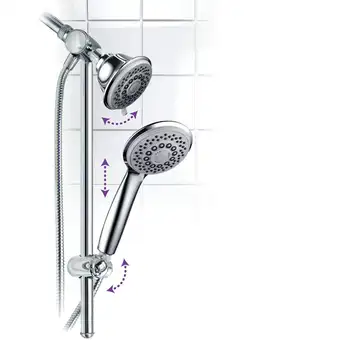 3-Way Fixed/Handheld Shower Combo, Chrome душ Showerhead Shower hose Cat shower лейка за душата Ducha para baños