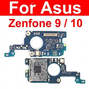 Слот за SIM-карти такса за Asus Zenfone 9 10 AI2202 AI2302 Микрофон тава за SIM-карти държач за четене гъвкав кабел Детайли заплата