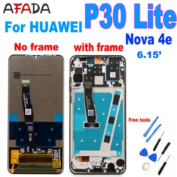 Оригинални LCD дисплей За HUAWEI P30 Lite LCD дисплей С Сензорен екран Дигитайзер В Събирането 6.15 инча За HUAWEI Nova 4e MAR-LX1 LX2 AL01 LCD