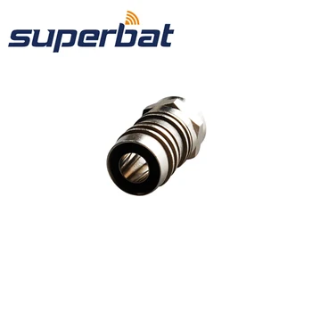 Superbat 75 Ω F запресоване радиочестотни коаксиален конектор прав, за кабел RG6