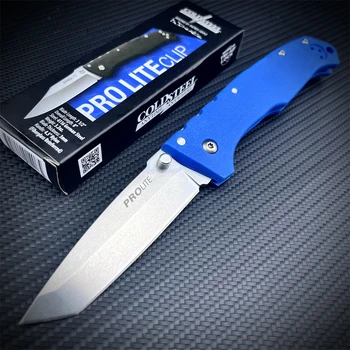 Ловни Ножове от Студената Стомана 4416 20NSCLU Pro Lite Clip Point Джобен Нож EDC Спасителна Тактически Универсален Сгъваем Нож Инструменти за Къмпинг