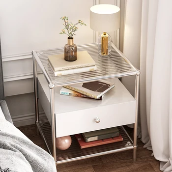 Евтина нощно шкафче за спалня, баня, таблата, допълнителни мини-малка странична масичка, маса за хол, мебели в скандинавски стил DX50GZ