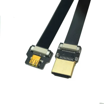 Адаптер FPV, съвместими с HDMI, за да се свържете с Micro-hdmi, един гъвкав-гъвкав кабел, съвместим с HDMI, със стъпка на кабел 20 контакти за въздушна
