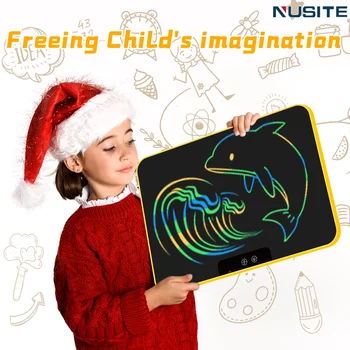 23-инчов акумулаторна батерия LCD таблет за писане, електронна дъска за рисуване, графичен бележник за въвеждане на ръкописен текст, бележник за рисуване, подаръци за деца и възрастни
