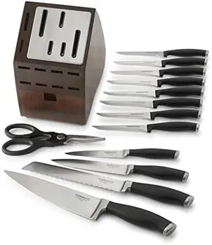 Набор от Самозатачивающихся ножевых блокове от 20 обекти с технологията SharpIN, Черен