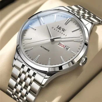 Кралят луксозен син сапфир внесени механизъм MIYOTA, автоматични механични часовници за мъже, висококачествени мъжки часовник от неръждаема стомана