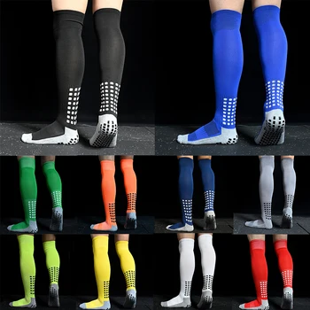 Дълги футболни чорапи-спортни мъжки и женски футболни чорапи със силикон плъзгане дръжка