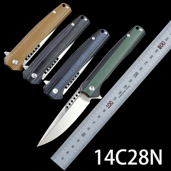 Сгъваем нож Y-START, тактически военен нож за оцеляване, нож с дръжка от стомана 14c28n G10, EDC, нож за самозащита