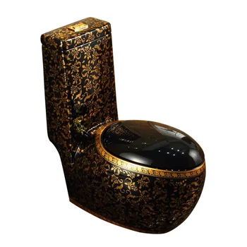 Европейски стил, нов класически златен тоалетна, битова творческа личност, черно тоалетна, водосберегающий цветен тоалетна