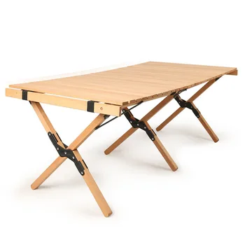 Уличен сгъваема маса от углеродистого на стоманена сплав, маса за яйца и столове, маса за пикник, портативен бюрото за къмпинг