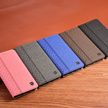 Луксозен текстилен флип кожен калъф за мобилен телефон ZTE Nubia Red Magic 3S 5S 6R 6S 7 Lite S30 Pro SE 5G с магнитен капак