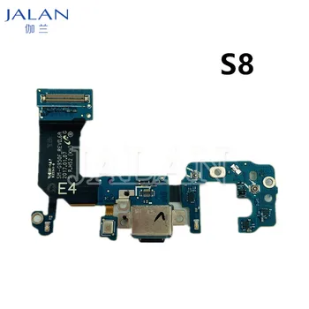 2 БР. Кабел за зареждане порт за Samsung S8 S9 S10 Plus G950F G955F G960F G965F G973F G975F USB гъвкав кабел с док конектор резервни Части За Ремонт на