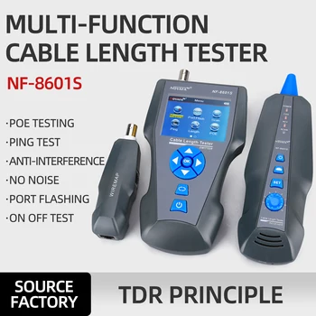 Новоприбывший Многофункционален Тестер за мрежови кабели TDR NF-8601S С функция PoE/PING/Port Flash