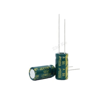 10 бр. електролитни кондензатори 1500 uf 16 В 10x20 мм 105C Бразда висока честота на Електролитни кондензатори с ниско съпротивление