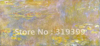 100% ръчно репродукция на картина на Клод Моне с маслени бои върху лененото платно, Морски Роза (Жълта Нирвана) 1920, Безплатна Бърза доставка