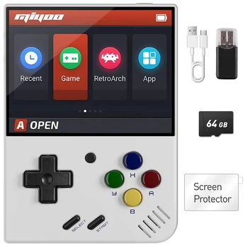 Преносима игрова конзола MIYOO Mini Plus в стил ретро с 3,5-инчов IPS екран, класическа игрова конзола Linux System, детски подарък