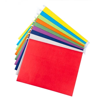 15 Опаковки многоцветни на папките за файлове с Размер на буквата - Папка за файлове в различни цветове - Регулируеми разделите 1/5 изсечени Папка за файлове с раздели