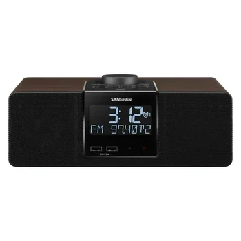 RCR-40 AM/FM Bluetooth Настолни дървени радио часовник с будилник и таймера за сън