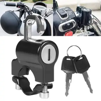 Универсален многофункционален заключване за мотоциклетни каски, предпазна каска за мотоциклет, противоугонный заключване, метална черна каска O6d2