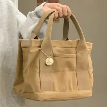 Холщовая чанта за обяд, изолирани минерални чанти за пикник чанта-тоут с отделения за жени и мъже