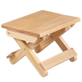 Пейка за възрастни, Походный преносим малък стол, табуретка, за смяна на обувки, сгъваем дървен стол, на дървена подложка за крака, сгъваема табуретка